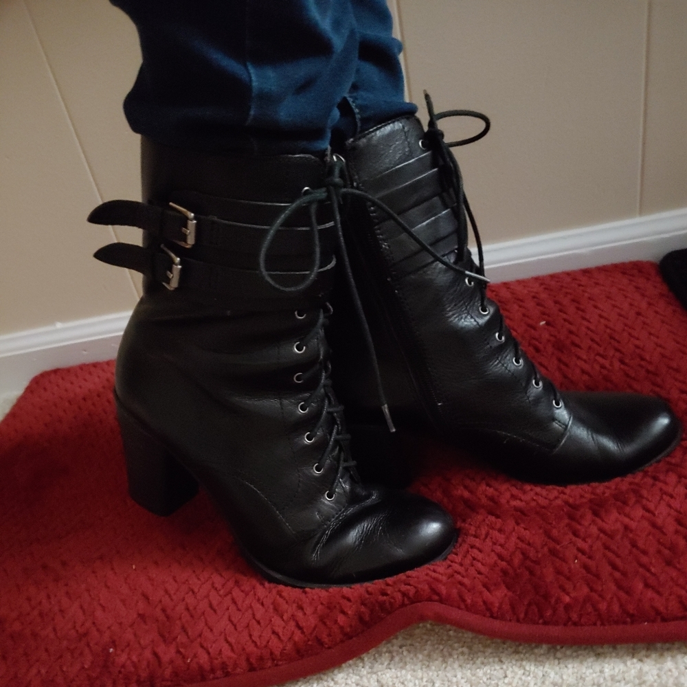 Black Heeled Boots